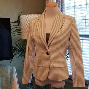 Merano Pin Striped Lined Cotton Blazer
